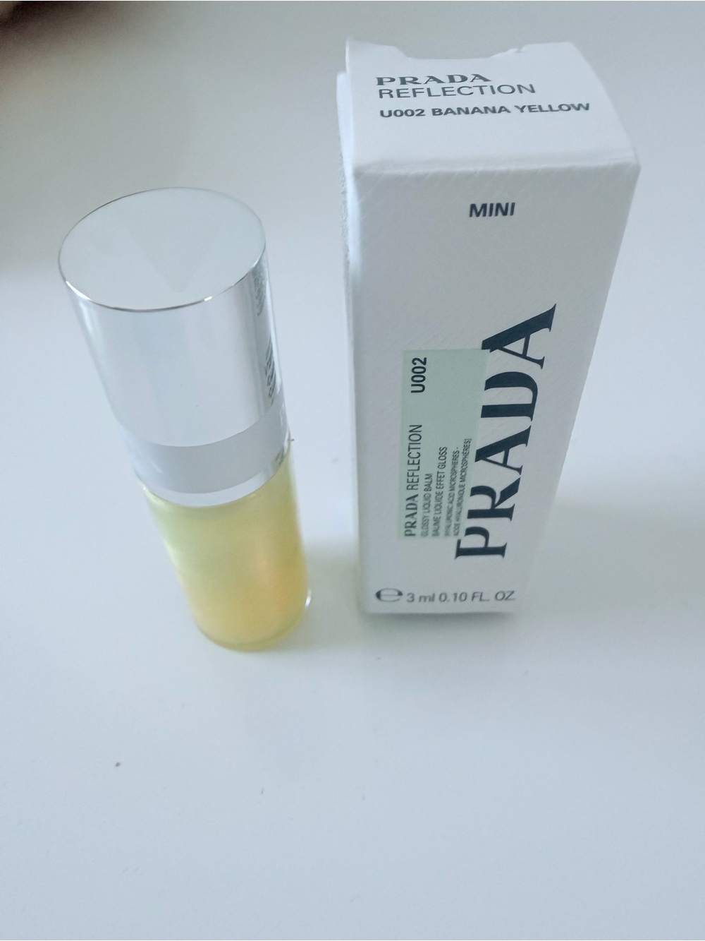 Prada REFLECTION BANANA YELLOW mini gloss